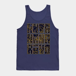 Antananarivo, Madagascar City Map Typography - Gold Art Deco Tank Top